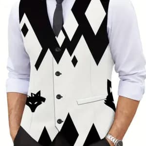 giletelegantaimprimenumeriquepourhomme