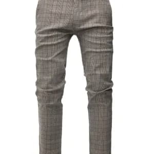 pantalonkakiclassiqueacarreauxpourhomme