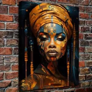 tableausurtoilerepresentantunportraitdereineafricaine