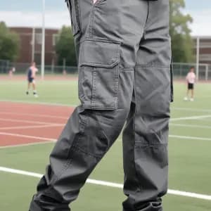 pantalonrobustepourgarconavecpocheszippeesetceinturecargo