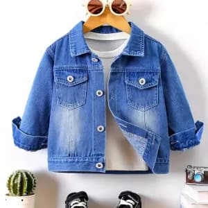 jacketwesternvintagepourgarconaveccoletfermetureboutonnee