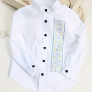 chemisegarconaimprimeethniquebrodedenoel