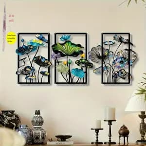 lotde3panneauxplats2ddecorationmuraleenacryliquevibrante