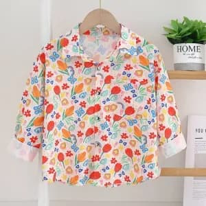 chemisedeteamancheslonguesetimprimefloralpourgarcon