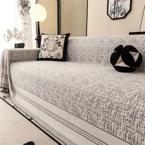 houssedecanapemoderneenchenille100polyesterlavableenmachine