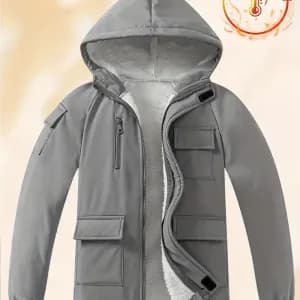 vesteacapucheelegantepourgarcondoublurepolaireconfortable