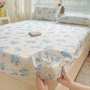 parurededraphousse3piecesamotiffloralsakurableu