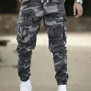 pantaloncargocamouflagepourgarconavecpochesmultiples