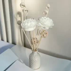 diffuseurdaromesenceramiqueblancheavec8batonnetsderecharge