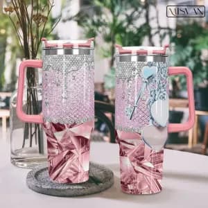 gobeletovalestanleyenacierinoxydableamotifdiamantrose