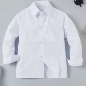 chemiseblancheclassiquepourgarconmancheslongues