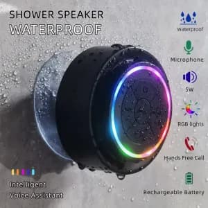 enceintededoucheportableavecmicrophoneintegre