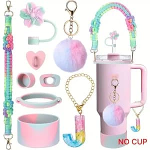 chainedetasseafleursnuagescouvercleenpaillepomponcolore