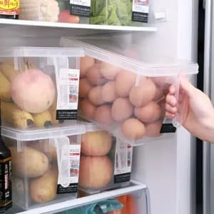 lotde4boitesdeconservationtransparentespourrefrigerateur