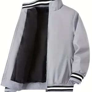 vesteeleganteacolmontantetfermetureeclairpourgarcon