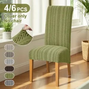 lotde4ou6houssesdechaisedesalleamangermodernesenjacquard