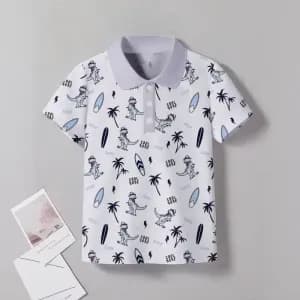 polodeteamanchescourtespourgarconimprimedinosaureetespace