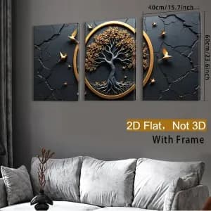 lotde3toilesencadrees2daveccadreenbois