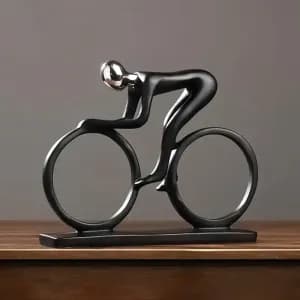 sculpturedecyclisteabstraitemoderneenresine