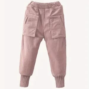 pantalonenvelourscoteledoublepolairepourfille
