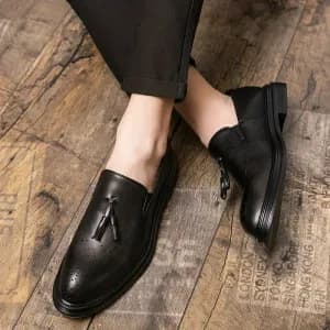 mocassinsnoirspourhommechaussuresbusinesscasualrespirantes