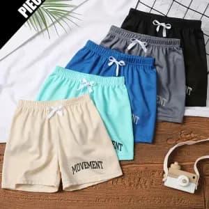 lotde5shortsdetepourgarconsetfillesshortsdesportdecontractes