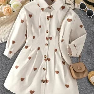 robepullboutonneeunieaimprimecoeur