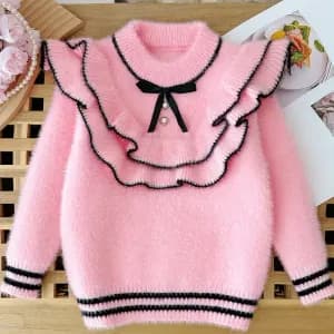 pullroseelegantacolvolantepourfillemanteaudhiverdouxamancheslon-6j03c8