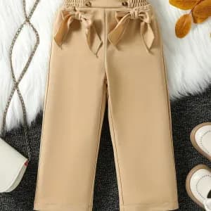 pantalonelegantpourfilleavecnoeudalataille