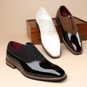 chaussuresoxfordnoiresverniesdinspirationvintage