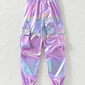 pantalonapochesrabattablesholographiquestendancepourfilles