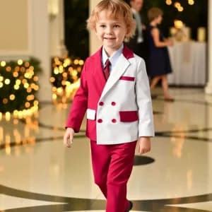 ensemblecostumeelegantgarcon3piecesvesteetpantalonbordeaux