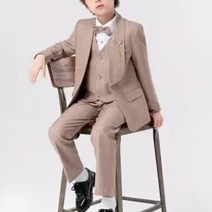 ensemble4piecesvestegiletpantalonnoeudpapillon