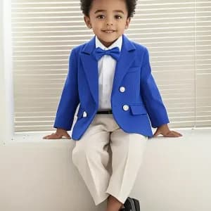 ensembleelegant3piecespourgarconvestepantalonetnoeudpapillon