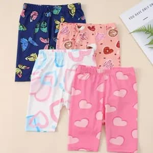 ensemblede4leggingsdetepourfillesaveccoeursetimprimes