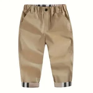 pantalonlongdecontractepourgarcontailleelastiquedouxetconfortable