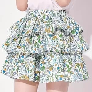 combinaisonshortfleuriedetepourfillespolyesterleger