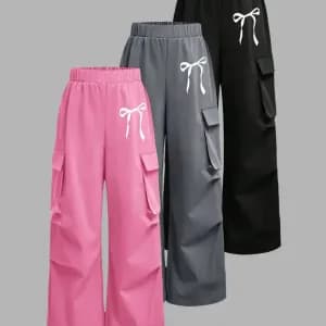 ensemblede3pantalonscargopourfillescoupeamplejambeslarges