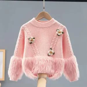 pulldenoelpourfillepullenmaillerosetendreamotifsfloraux