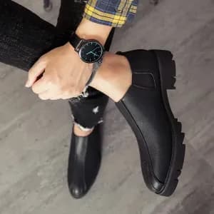 chaussuresmontantespourhommeasemelleepaisserehaussante