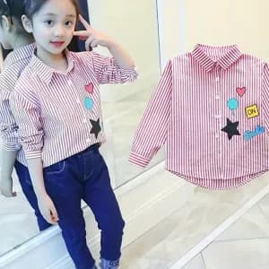 chemiseamancheslonguesencotonpourfille