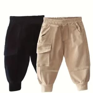 pantalongarconprintempsautomnecouleurunie