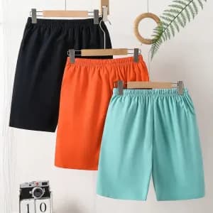 ensemblede3shortsunispourgarconaveccordondeserrage