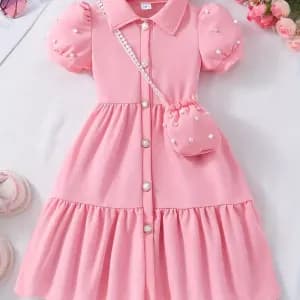 robechemiserosepoudrepourfillecollectionprintempsete