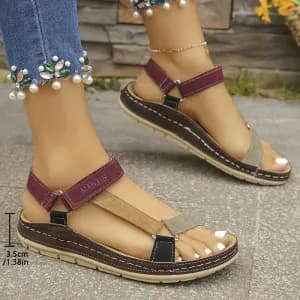 sandalesromainesabrideajustableetbouclepourfemme